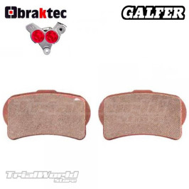 Pastillas de freno delantero trial Braktec GALFER FD460 - G1805
