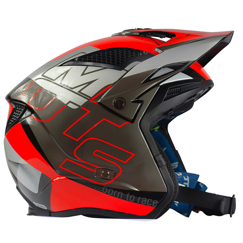 Casco Enduro E2 Gris/Verde Agua, Ciclismo