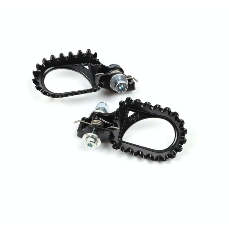 Universal rear footrests Trial S3 Hard Rock Steel