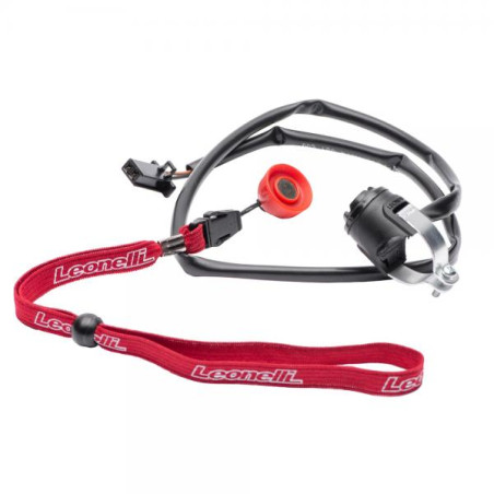 Man overboard" stop device for electric motorcycles