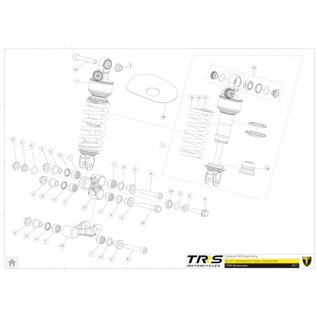 TRRS shock absorber wishbone spacer sleeves