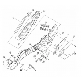 Silentblock intermediate exhaust Beta EVO since 2013 2