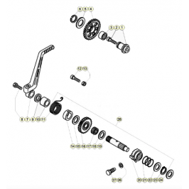 Starter pedal seal Beta Techno / Rev3 / EVO 2