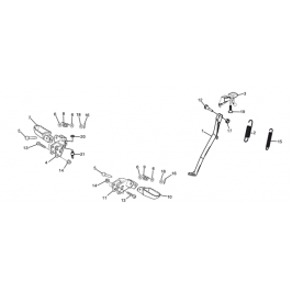 Molla interna per cavalletto Montesa Cota 4RT 301RR 2