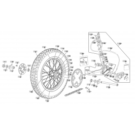 Hintere Bremsleitung Sherco ST und Scorpa Sc ab 2023