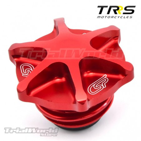 Red fuel cap aluminium TRRS by Costa Parts red
