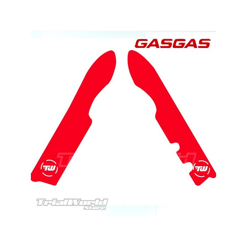 Frame stickers protectors GASGAS TXT Trial 2011 - 2022 red colour