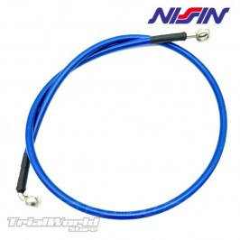 Blue front brake hose for Nissin - Brembo pumps and M10 calipers