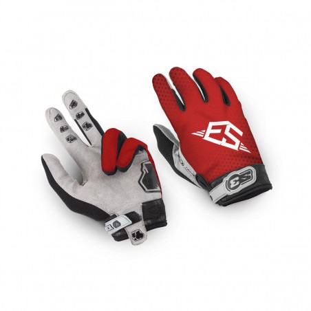 Gloves S3 Parts Organic Rock Trial in red colour