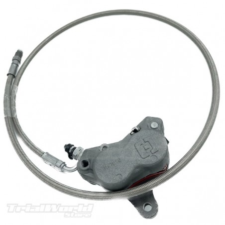 BRAKTEC étrier de frein avant 4 pistons + tuyau de frein KIT Braktec