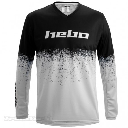 Camiseta Hebo PRO Trial V Dripped blanco