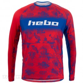 Camiseta Hebo RACE PRO rojo y azul