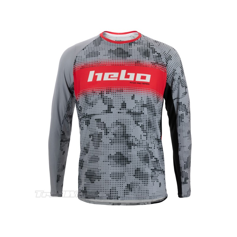 Jersey Hebo RACE PRO Trial grey and red