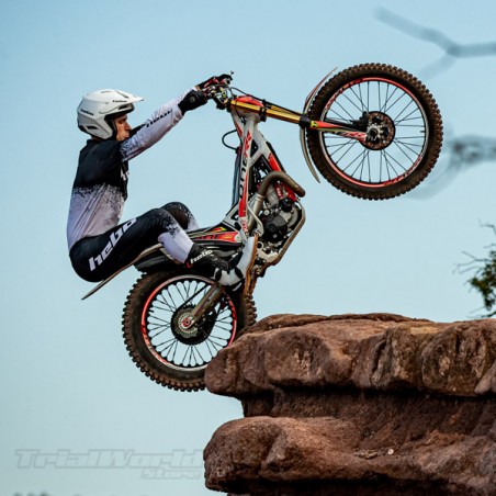 Pantalón Hebo PRO TRIAL Dripped blanco