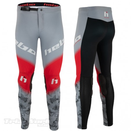 Pants Hebo RACE PRO TRIAL grey and red