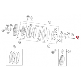 Guide du ressort du piston d'embrayage GASGAS TXT 2