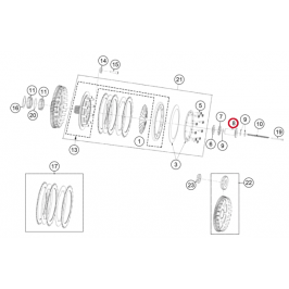 Clutch pressure plunger GASGAS TXT 2