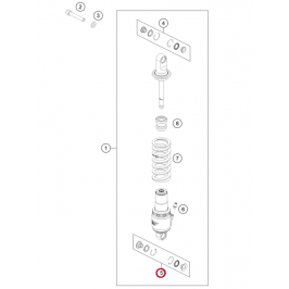 Kit d'amortisseurs TECH - GASGAS Racing - GP depuis 2023 2