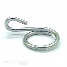 Front brake hose guide for trial bikes
