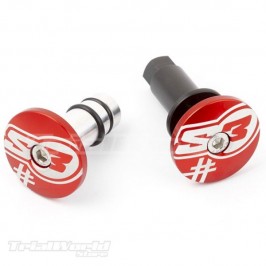 Handlebar end red S3 Parts "5" model