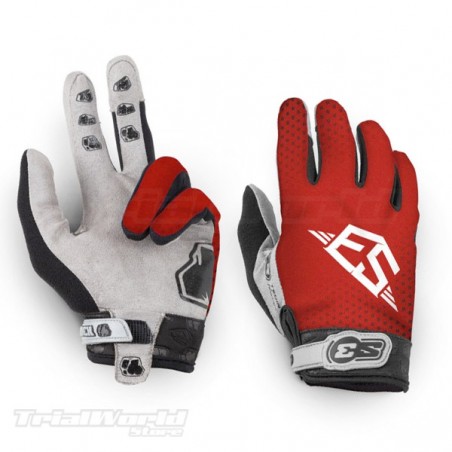 Gloves S3 Parts Organic Rock Trial red