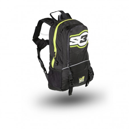 Sac à dos d'hydratation S3 O2 max jaune pour le trial et l'enduro