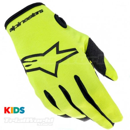Gants Alpinestars Radar Youth - Junior jaune