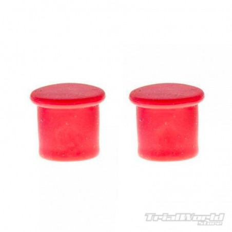 Red universal quick release wheel cap