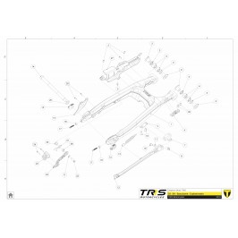 Side stand spring plate TRRS all models
