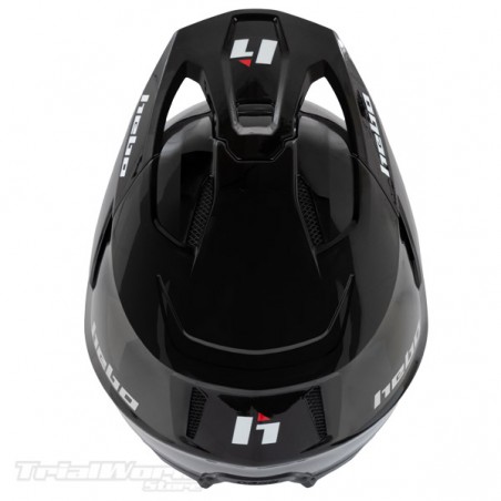Casco trialHebo Zone PRO Monocolor nero