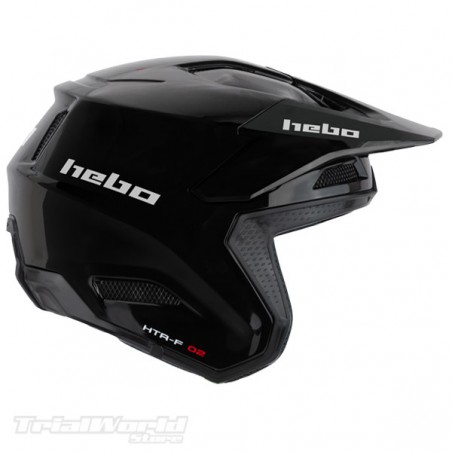 Casco trialHebo Zone PRO Monocolor nero
