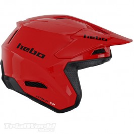 Casco trial Hebo Zone PRO Monocolor rojo