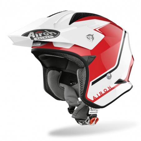 Helmet Airoh TRR S White - Red GLOSS Trial