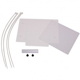 White trial bike number holder