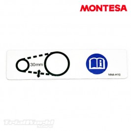 Adesivo per il tensionamento della catena Montesa Cota 4RT e Montesa Cota 315R Montesa