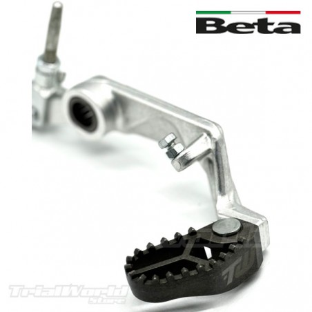 Rear extended brake pedal BETA EVO Trial silver