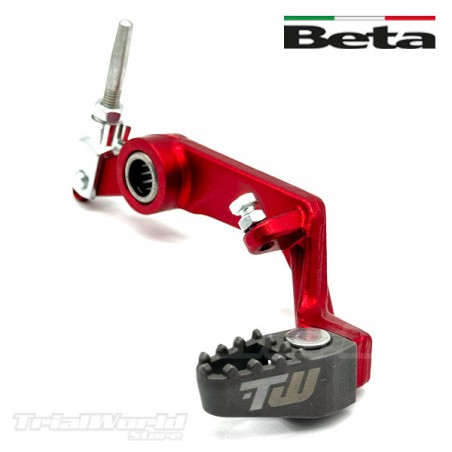 Rear brake pedal BETA EVO Trial red
