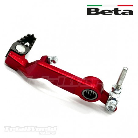 Rear brake pedal BETA EVO Trial red