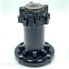 Buje trasero moto trial negro llanta Morad 32 radios - eje 17mm 2