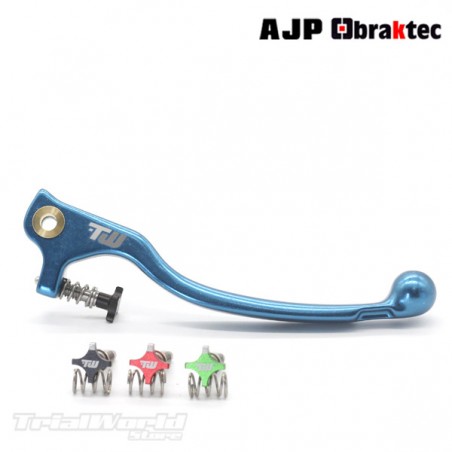 Maneta de freno trial azul Braktec - AJP con regulador