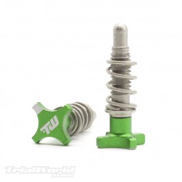 Regulador Trialworld verde para manetas AJP y Braktec de Trial