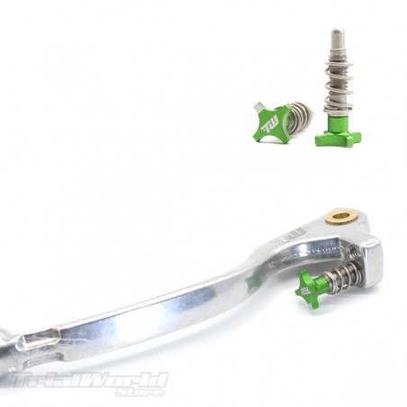 trial Braktec AJP Leva della frizione grigia - con regolatore verde