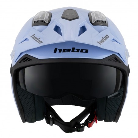 Casco Trial Hebo Zone 5 Monocolor Azul
