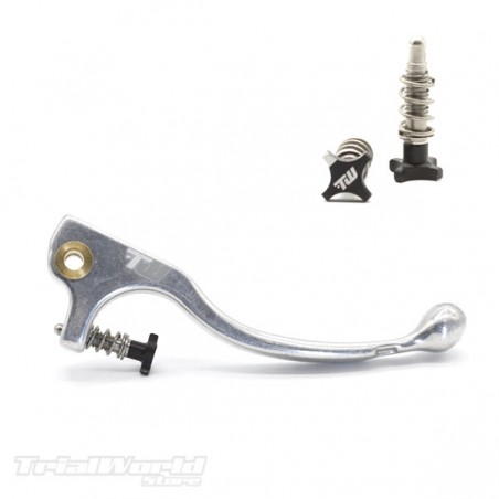Short brake lever trialgray Braktec - AJP with black adjuster