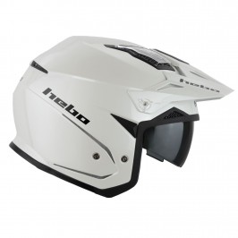 Casco Trial Hebo Zone 5 Monocolor Blanco