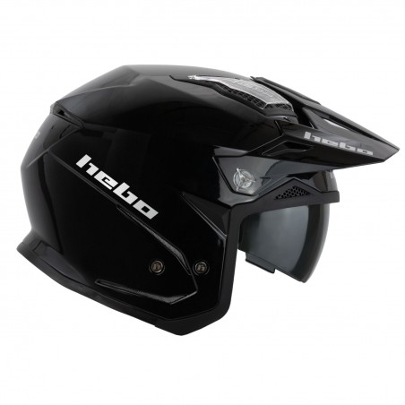 Hebo Casco da trial Zona 5 Monocolore Nero