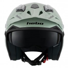 Casque Trial Hebo Zone 5 Monocolour Green 2