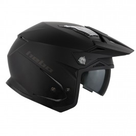 Casco Trial Hebo Zone 5 Monocolor Negro Mate
