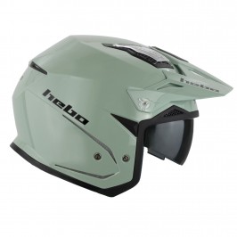 Casco Trial Hebo Zone 5 Monocolor Verde