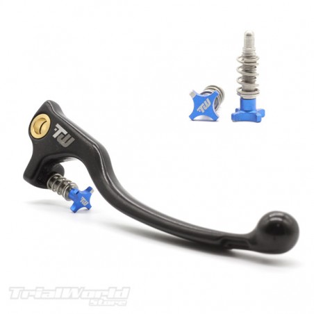 Brake lever trialblack GRIMECA with blue adjuster